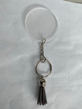 Load image into Gallery viewer, SILVER KEYCHAIN and tassel