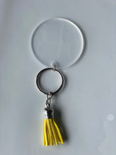 Load image into Gallery viewer, SILVER KEYCHAIN and tassel