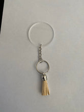 Load image into Gallery viewer, SILVER KEYCHAIN and tassel