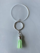 Load image into Gallery viewer, SILVER KEYCHAIN and tassel