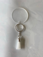 Load image into Gallery viewer, SILVER KEYCHAIN and tassel