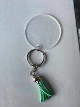 Load image into Gallery viewer, SILVER KEYCHAIN and tassel
