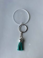 Load image into Gallery viewer, SILVER KEYCHAIN and tassel