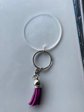 Load image into Gallery viewer, SILVER KEYCHAIN and tassel