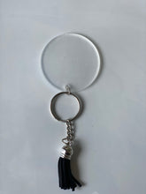 Load image into Gallery viewer, SILVER KEYCHAIN and tassel