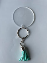 Load image into Gallery viewer, SILVER KEYCHAIN and tassel