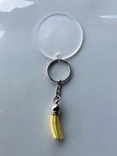 Load image into Gallery viewer, SILVER KEYCHAIN and tassel