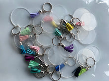 Load image into Gallery viewer, SILVER KEYCHAIN and tassel