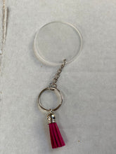Load image into Gallery viewer, SILVER KEYCHAIN and tassel