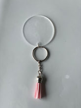 Load image into Gallery viewer, SILVER KEYCHAIN and tassel