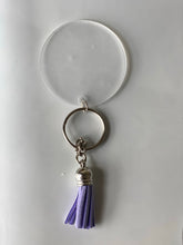 Load image into Gallery viewer, SILVER KEYCHAIN and tassel