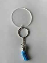 Load image into Gallery viewer, SILVER KEYCHAIN and tassel