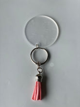 Load image into Gallery viewer, SILVER KEYCHAIN and tassel