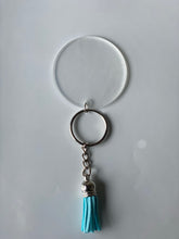 Load image into Gallery viewer, SILVER KEYCHAIN and tassel