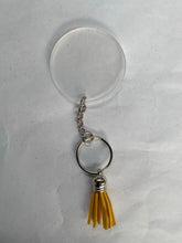 Load image into Gallery viewer, SILVER KEYCHAIN and tassel