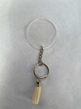 Load image into Gallery viewer, SILVER KEYCHAIN and tassel