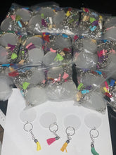 Load image into Gallery viewer, SILVER KEYCHAIN and tassel
