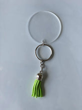 Load image into Gallery viewer, SILVER KEYCHAIN and tassel