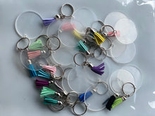 Load image into Gallery viewer, SILVER KEYCHAIN and tassel
